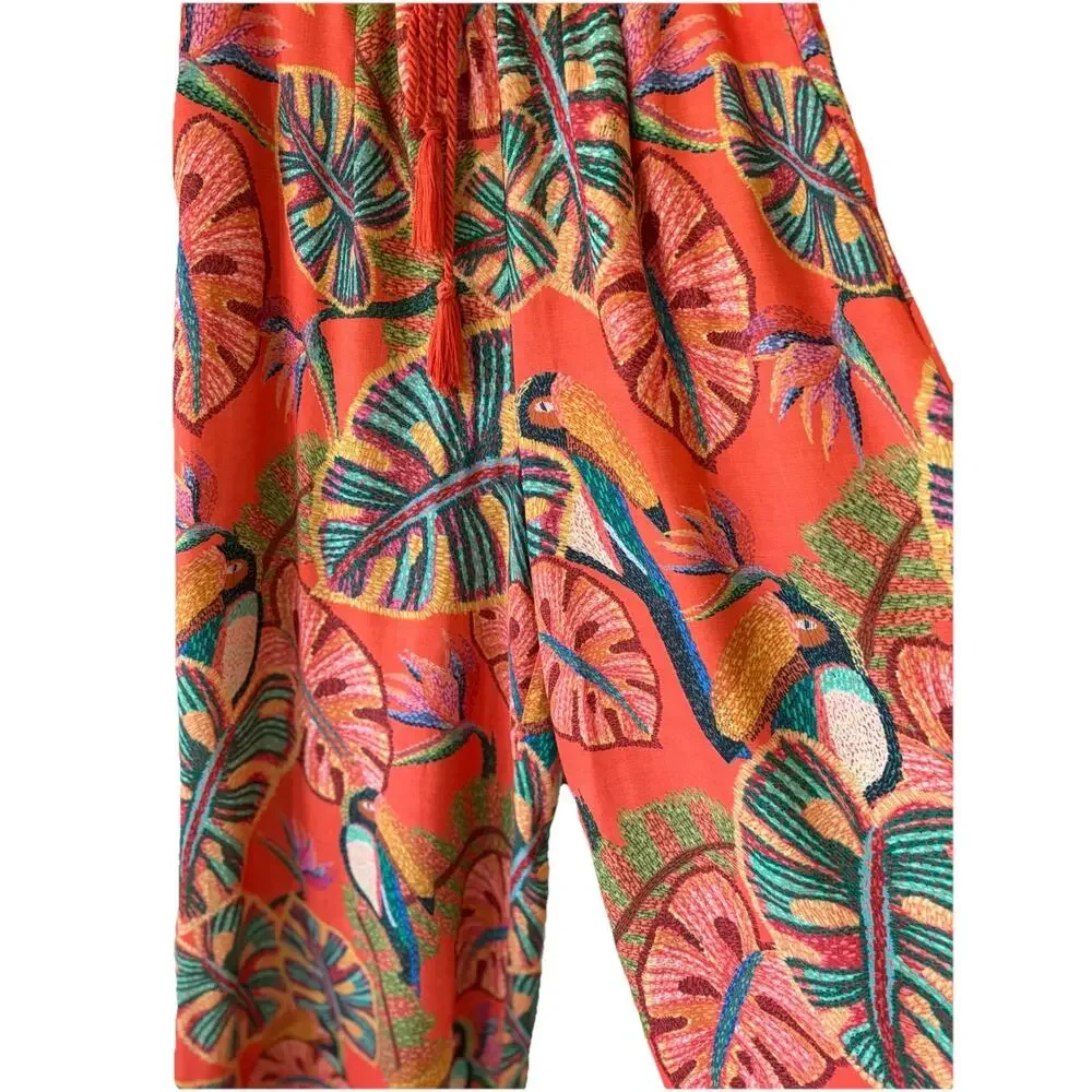 Farn Rio Women's Size Small Birdie Wide Leg Pants Size Small NWT! - Picture 6 of 12